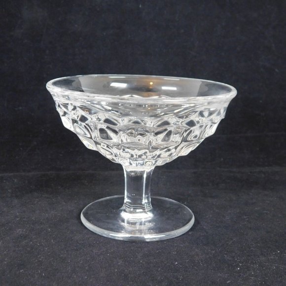 Fostoria American Elegant Glass Qty 2 Low Flared Sherbert Dishes Vintage 3.25" - Picture 10 of 11